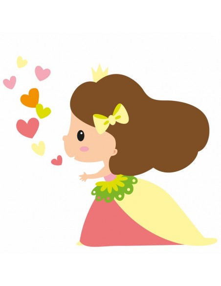 Stickers Fée & Princesse,Sticker Enfant: Princesse Charlotte