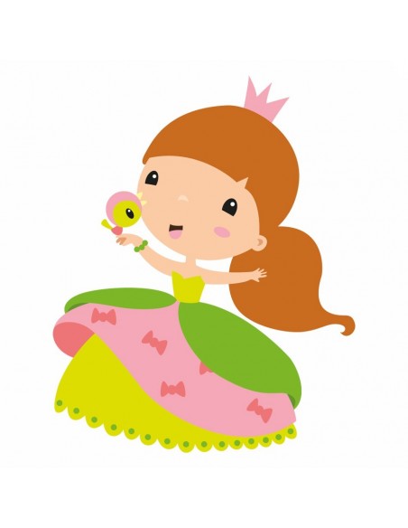 Stickers Fée & Princesse,Sticker Enfant: Princesse Aline