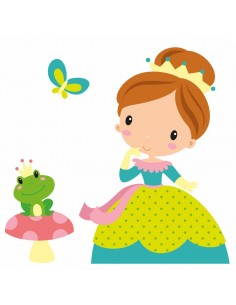 Stickers Fée & Princesse,Sticker Enfant: Princesse Romane