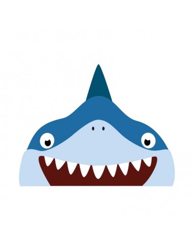 Stickers WC,Sticker WC: Tête de requin