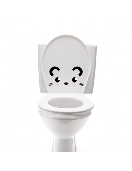 Stickers WC,Sticker WC: Tête de souris