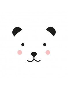 Stickers WC,Sticker WC: Tête d'ours