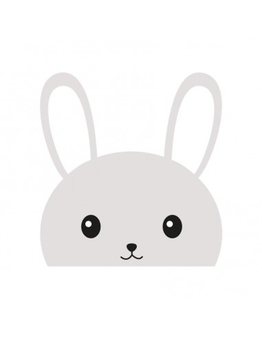 Stickers WC,Sticker WC: Tête de lapin