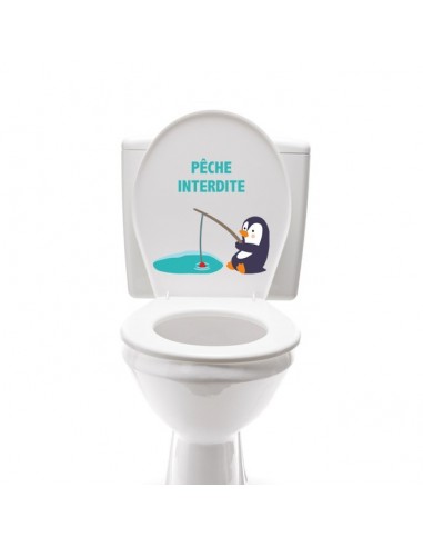 Stickers WC,Sticker WC: Pêche Interdite Stickers WC,Sticker WC: Pêche Interdite