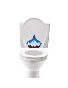 Stickers WC,Sticker WC: Tête de requin 2