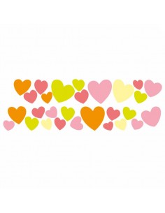 Stickers Fée & Princesse,Stickers frise: Coeurs Princesse 2