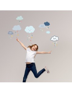 Stickers Graphiques,Stickers muraux: Frise nuages 2