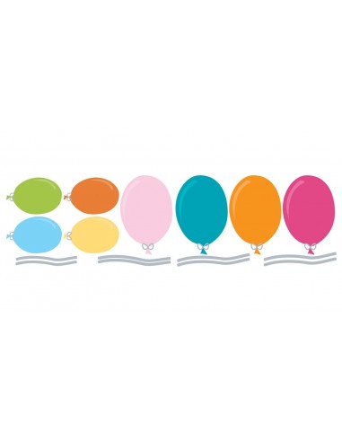 Stickers Bébé,Stickers bébé: Ballons de Couleur (x8) Stickers Bébé,Stickers bébé: Ballons de Couleur (x8)