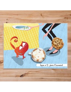 Set de table,Set De Table Chat: Gribouille - Leçon n°2 2