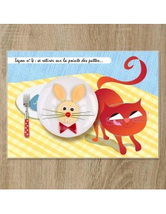 Set de table,Set De Table Chat: Gribouille - Leçon n°4 2