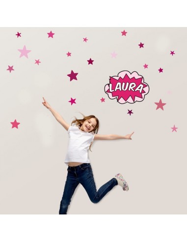 Stickers Prénom,Sticker Prénom: Comics BD - Rose Stickers Prénom,Sticker Prénom: Comics BD - Rose