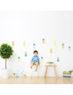 Stickers Graphiques,Stickers muraux: Frise ananas - Vert 2