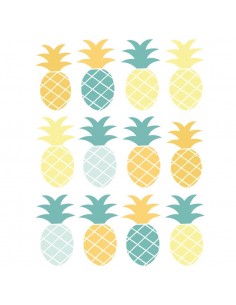 Stickers Graphiques,Stickers muraux: Frise ananas - Vert