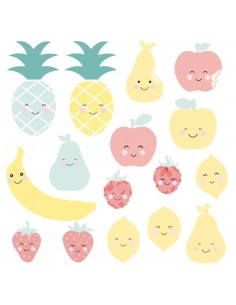 Stickers Graphiques,Stickers: Frise fruits