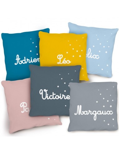 Coussin personnalisé petites étoiles