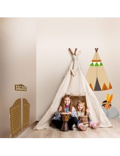 Stickers Indiens & Cowboys,sticker enfant: porte saloon 2