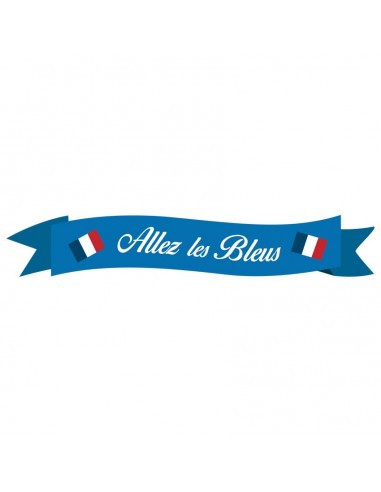 Stickers Sport,Sticker Foot: Banderole "Allez les bleus"