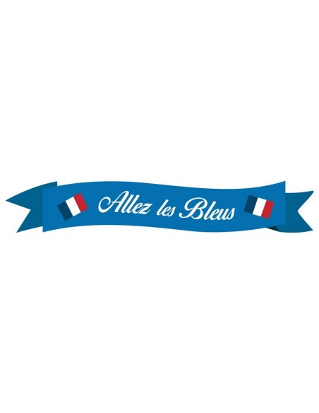 Stickers Sport,Sticker Foot: Banderole "Allez les bleus"