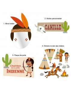 Kit Deco Promo,Kit Déco: Indienne Far west
