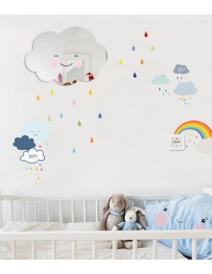 Kit Deco Promo,Kit Déco: Nuage et pluie 2