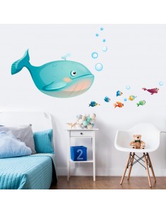 Stickers de la Mer,Sticker poisson: Baleine Calypso 2