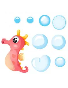 Stickers de la Mer,Stickers Hippocampe: Silo et ses bulles