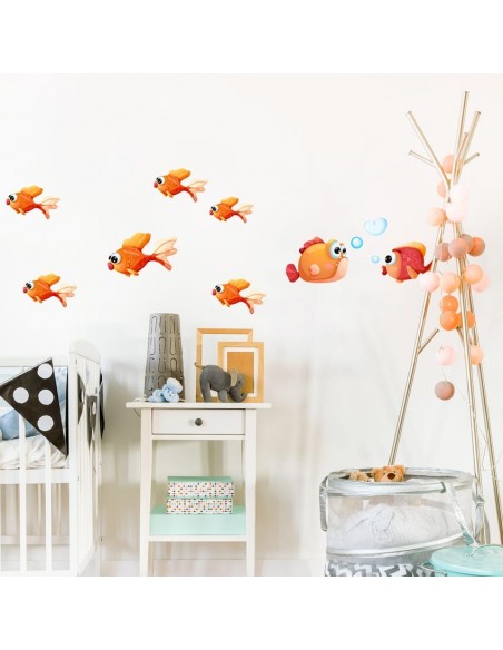 Stickers de la Mer,Stickers mer: Poissons amoureux