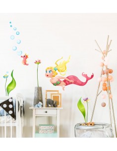 Stickers de la Mer,Sticker sirene: Ambre 2