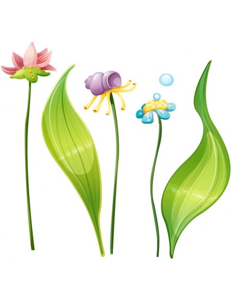 Stickers de la Mer,Stickers mer: Plantes aquatiques