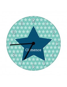 Horloges,Horloge enfant prénom: étoiles