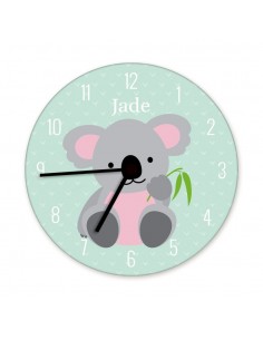 Horloges,Horloge enfant prénom: koala