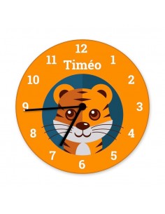 Horloges,Horloge enfant prénom: tigre
