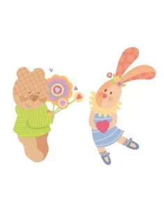 Stickers Nounours Doudous,Sticker mural: Doudou Amoureux