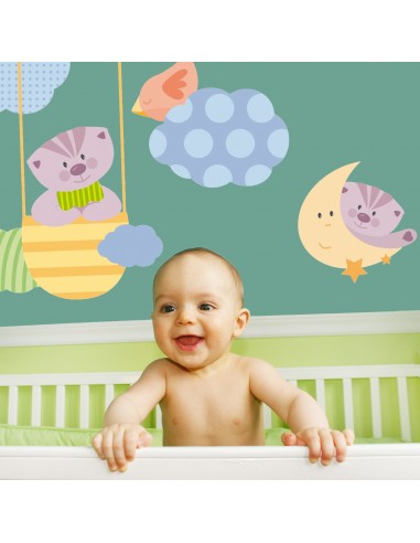 Stickers Nounours Doudous,Sticker mural: Doudou Mongolfière Stickers Nounours Doudous,Sticker mural: Doudou Mongolfière