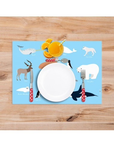 Set de table,Set De Table Enfant: Animaux polaires Set de table,Set De Table Enfant: Animaux polaires