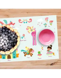 Set de table,Set De Table Enfant: Féérie Princesse 2