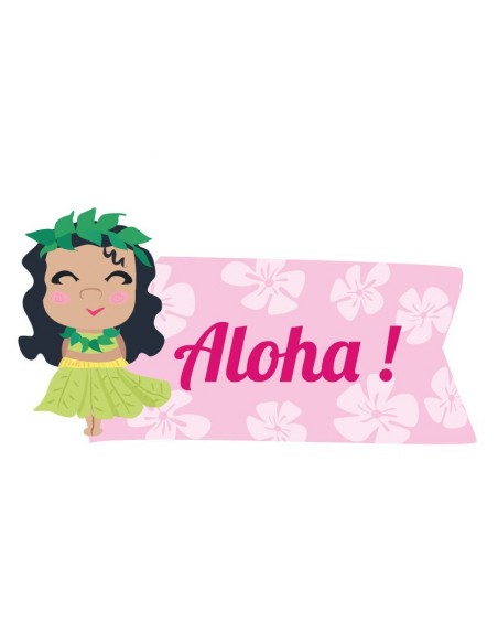 Stickers Prénom,Sticker Prénom: Aloha!