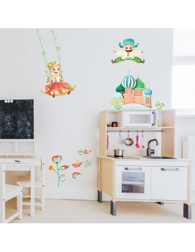 Stickers Russie,Sticker enfant: Fillette Russe Stickers Russie,Sticker enfant: Fillette Russe