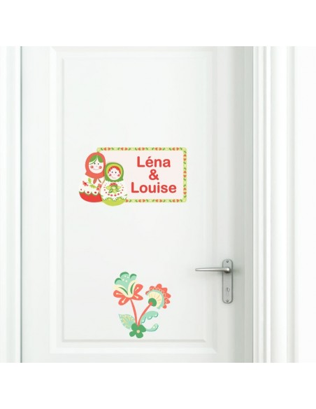 Stickers Russie,Sticker enfant: Fleur Russe rouge