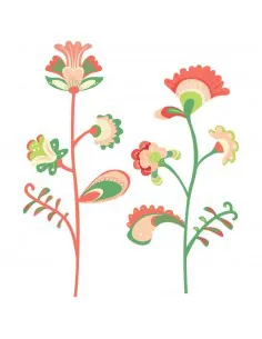 Stickers Russie,Stickers Enfant: Grandes fleurs de Russie
