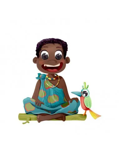 Stickers Monde,Sticker enfant: Garçon Africain