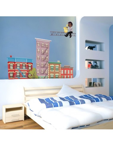 Stickers Amérique du Nord,Sticker enfant: Saxophoniste Stickers Amérique du Nord,Sticker enfant: Saxophoniste