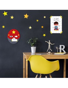 Poster enfant,Kit de 4 affiches: super-héros 2