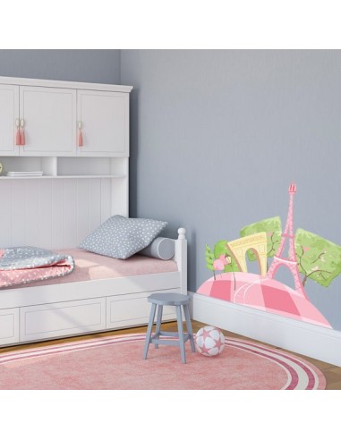 Stickers Monde,Sticker Europe: Paris en Rose Stickers Monde,Sticker Europe: Paris en Rose