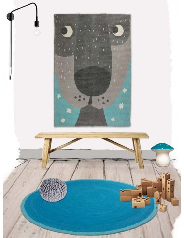 Tapis animaux,Tapis Enfant: Chien Annibal Vintage Tapis animaux,Tapis Enfant: Chien Annibal Vintage