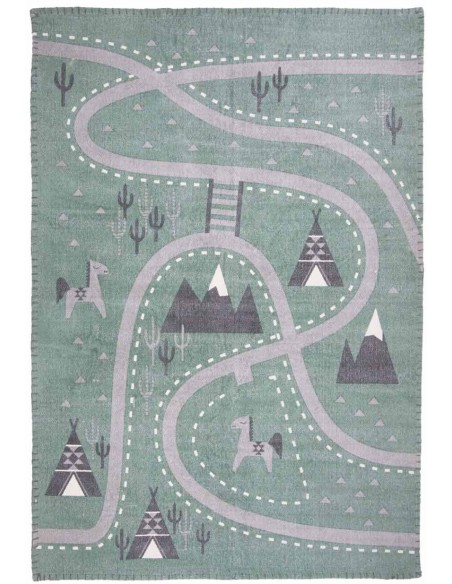 Tapis à thème,Tapis Enfant: Circuit Little Western