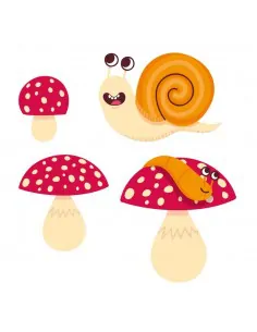 Stickers Forêt,Sticker forêt: Escargot