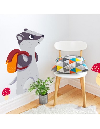 Stickers Forêt,Sticker forêt: Blaireau Stickers Forêt,Sticker forêt: Blaireau