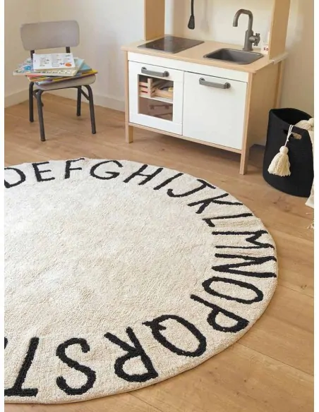 Tapis Lavables,Tapis Enfant: Rond ABC