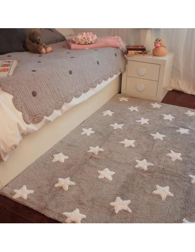 Tapis Lavables,Tapis Enfant: Étoiles Blanches Tapis Lavables,Tapis Enfant: Étoiles Blanches